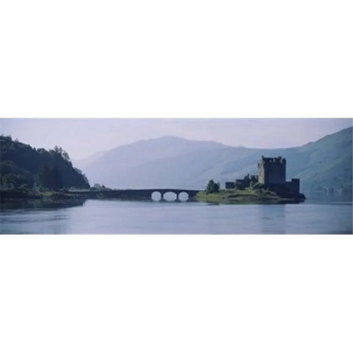 Castle at the lakeside  Eilean Donan Castle  Loch Duich  Highlands Region  Scotland Poster Print by  - 36 x 12