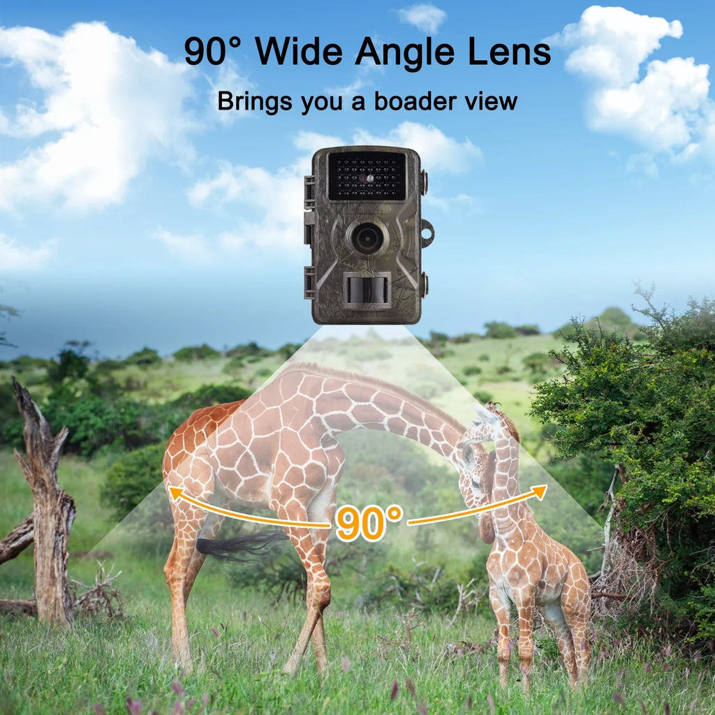 Meterk 1080P Trail Camera 16MP Wildlife Camera Tracking Camera with 2.0 Inch TFT Color Screen 0.8s Trigger Time Supports Infrared Night Vision Motion Activated IP66 Waterproof