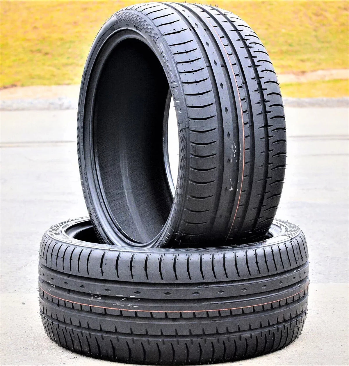 Pair of 2 (TWO) Accelera Phi 255/45ZR18 255/45R18 103Y XL A/S High Performance Tires Fits: 2005-13 Toyota Tacoma X-Runner, 2007-10 Ford Mustang Shelby GT500