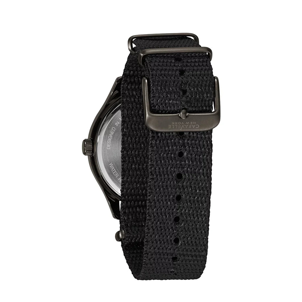 Caravelle Designed By Bulova Men's Dress Watch with Black Nylon Strap