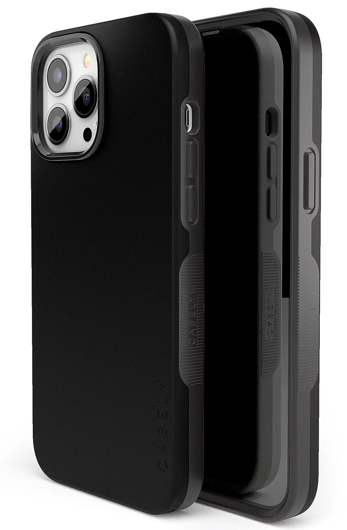 Casely iPhone 13 Pro Max Phone Case | Compatible with MagSafe | Black on Black | Compatible Only with iPhone 13 Pro Max