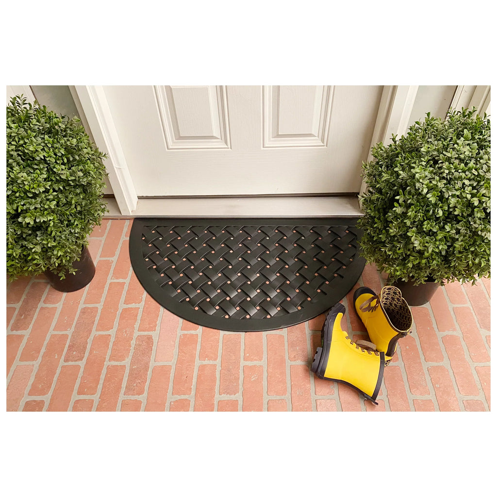 Calloway Mills Hampton Weave Rubber Outdoor Doormat 20" x 36"