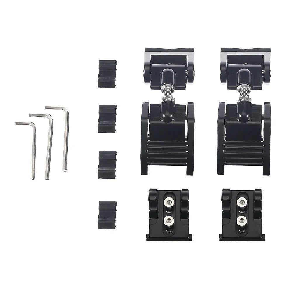 Paddsun 2x Hood Latch Locking Hood Catch For 2007-2018 Jeep Wrangler JK JKU Black