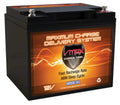 Vmaxtanks MR86-50 12V 50AH AGM Battery for Outsunny 12V Electric Fishing Boat 50lb Thrust Trolling Motor
