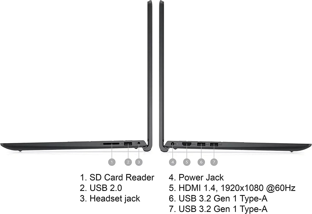 New Dell Inspiron 15 Laptop 15.6" Full HD Touchscreen Laptop, Intel Core i7-1255U, 64GB DDR4 RAM 1TB  SSD ,Intel Iris Xe Graphics,Webcam,HDMI ,Wi-Fi, Bluetooth，Windows 11 Home Black