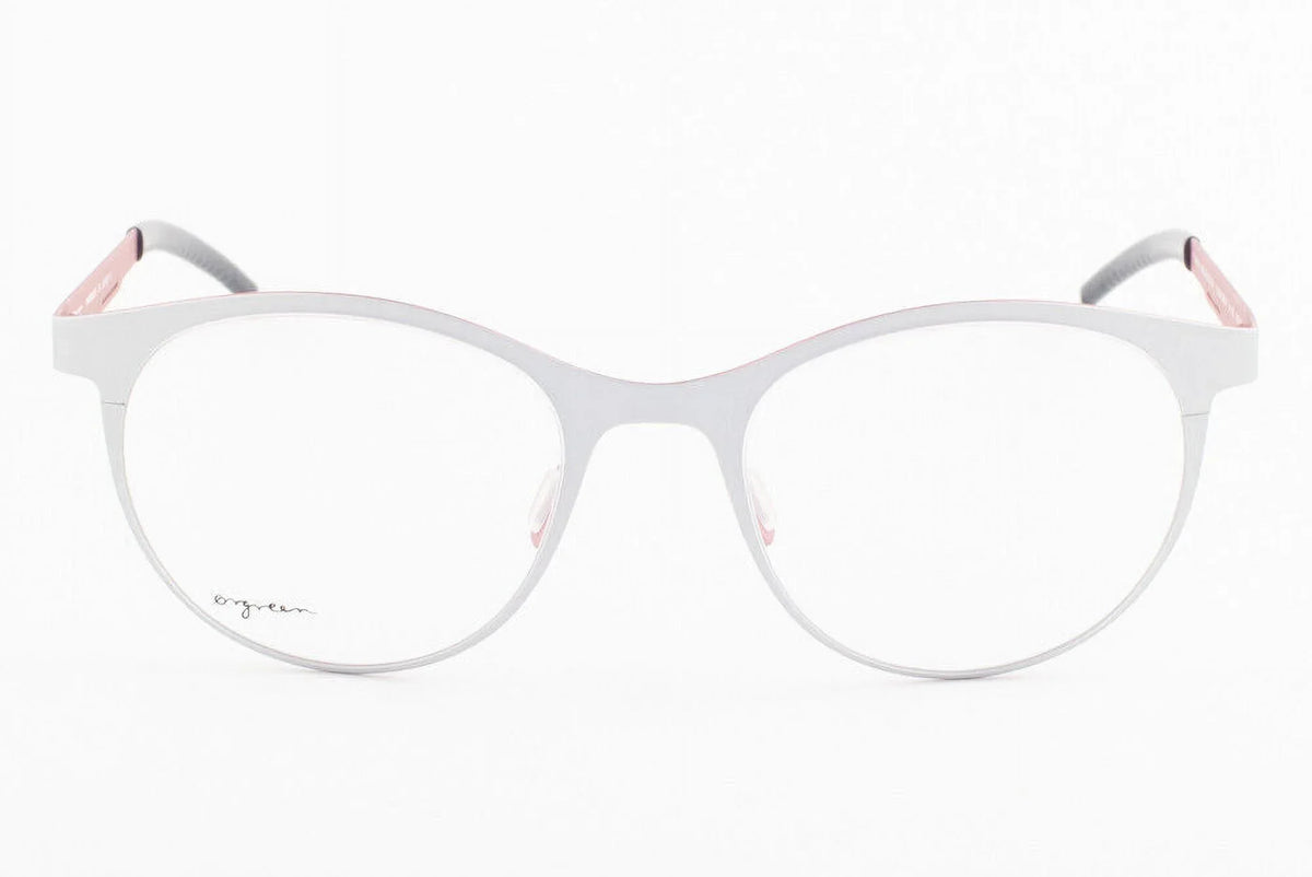 Orgreen CONNAISSEUR 382 Matte Silver / Matte Coral Titanium Eyeglasses 50mm