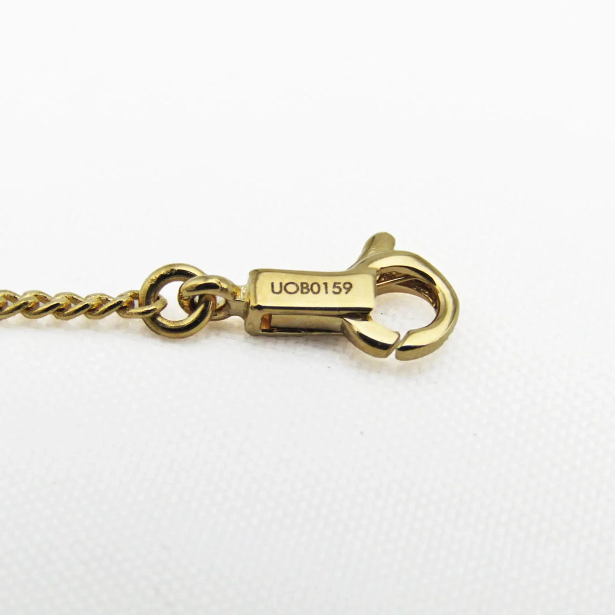 Pre-Owned Celine Alphabet P 46B0 6BRA Metal No Stone Charm Bracelet Gold (Good)