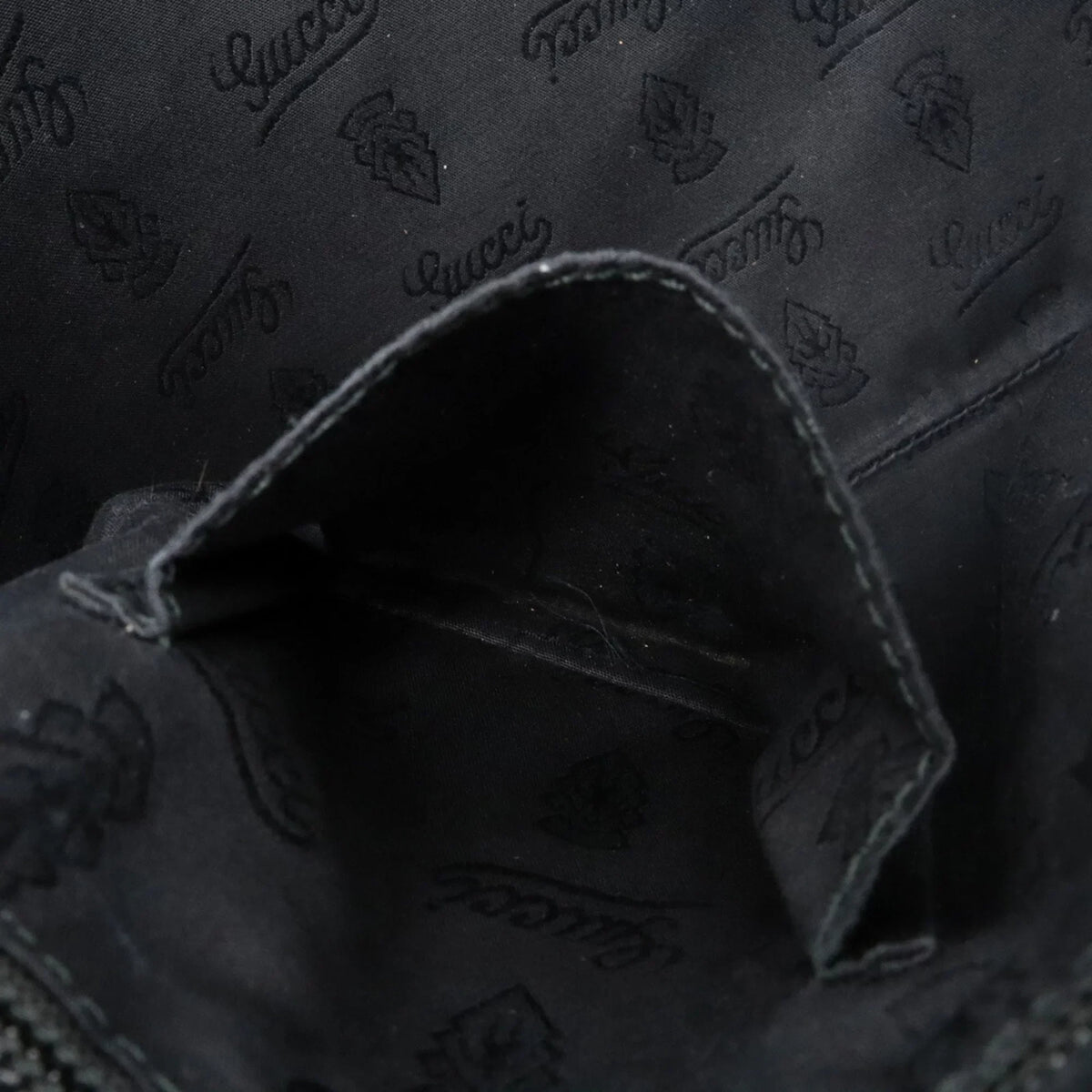 Pre-Owned GUCCI Gucci GG Imprime Crossbody Shoulder Bag PVC Leather Black 201446 (Good)