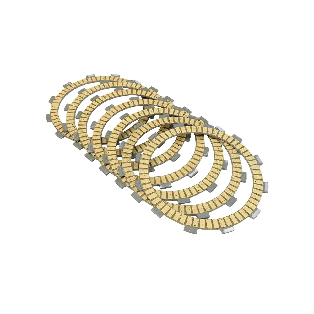 For Kawasaki VN400 Vulcan Classic Drifter/ ZR400 Zephyr X/ ZR400 ZRX400 ZRX400-II ZZ-R400/ EN450  454 LTD/ EN500 Vulcan 500 LTD/  Motorcycle Clutch Friction Plates 7 PCS Paper Based Kits