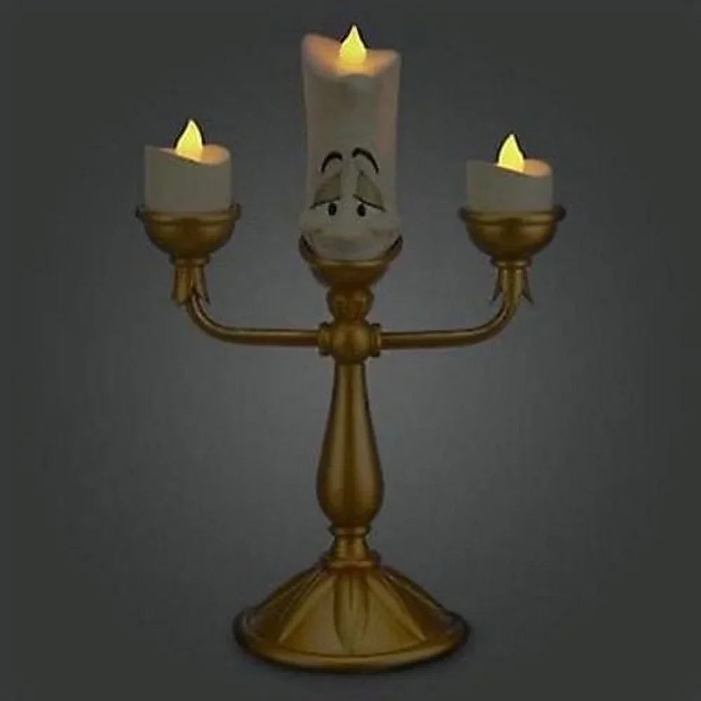 disney parks beauty and the beast lumiere light up candelabra new with box