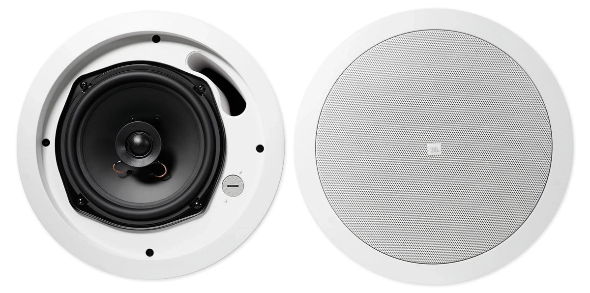 4) JBL 5.25" White Commercial Wall+6.5" Ceiling Speakers+Amp Restaurant/Cafe/Bar