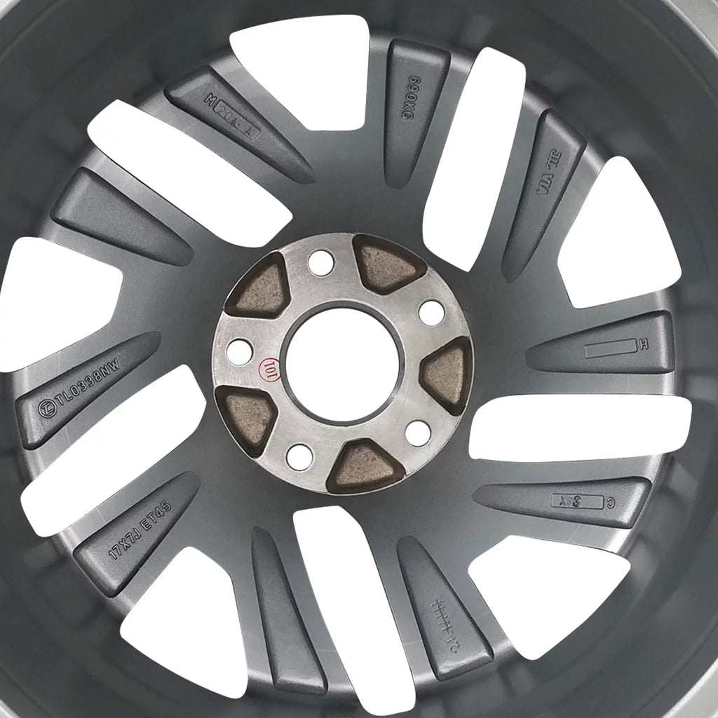 Velospinner Alloy 17" x 7" Automotive Rim Brand New Single Silver Wheel for Honda CR-V 2015, 2016 Twisted spoke OEM Quality Replacement 64069A
