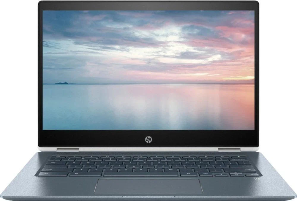 HP - 2-in-1 14" Touch-Screen Chromebook - Intel Core i3 - 8GB Memory - 64GB eMMC Flash Memory - HP Finish In Ceramic White And Cloud Blue Touchscreen Laptop Notebook 14-DA0011DX