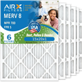 15x20x1 Air Filter MERV 8 Comparable to MPR 700 & FPR 5 Compatible with Lennox 91X24 Filter 6 Pack MERV 8 Comparable to MPR 700 & FPR 5 by AIRX FILTERS WICKED CLEAN AIR.
