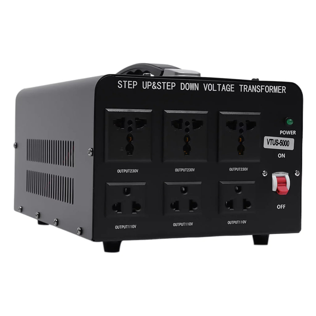 Loyalheartdy 5000 Watt Peak Voltage Converter Transformer Heavy Duty Step Up/Down Convert 110V to 220V / 220V to 110V Electric Power Voltage Converter