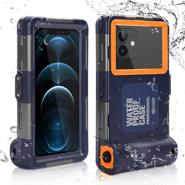 UrbanX Professional [15m/50ft] Swimming Diving Surfing Snorkeling Photo Video Waterproof Protective Case Underwater Housing for vivo iQOO Z5x And all Phones Up to 6.9 Inch LCD with Lanyard