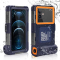UrbanX Professional [15m/50ft] Swimming Diving Surfing Snorkeling Photo Video Waterproof Protective Case Underwater Housing for Motorola Moto G100 And all Phones Up to 6.9 Inch LCD with Lanyard
