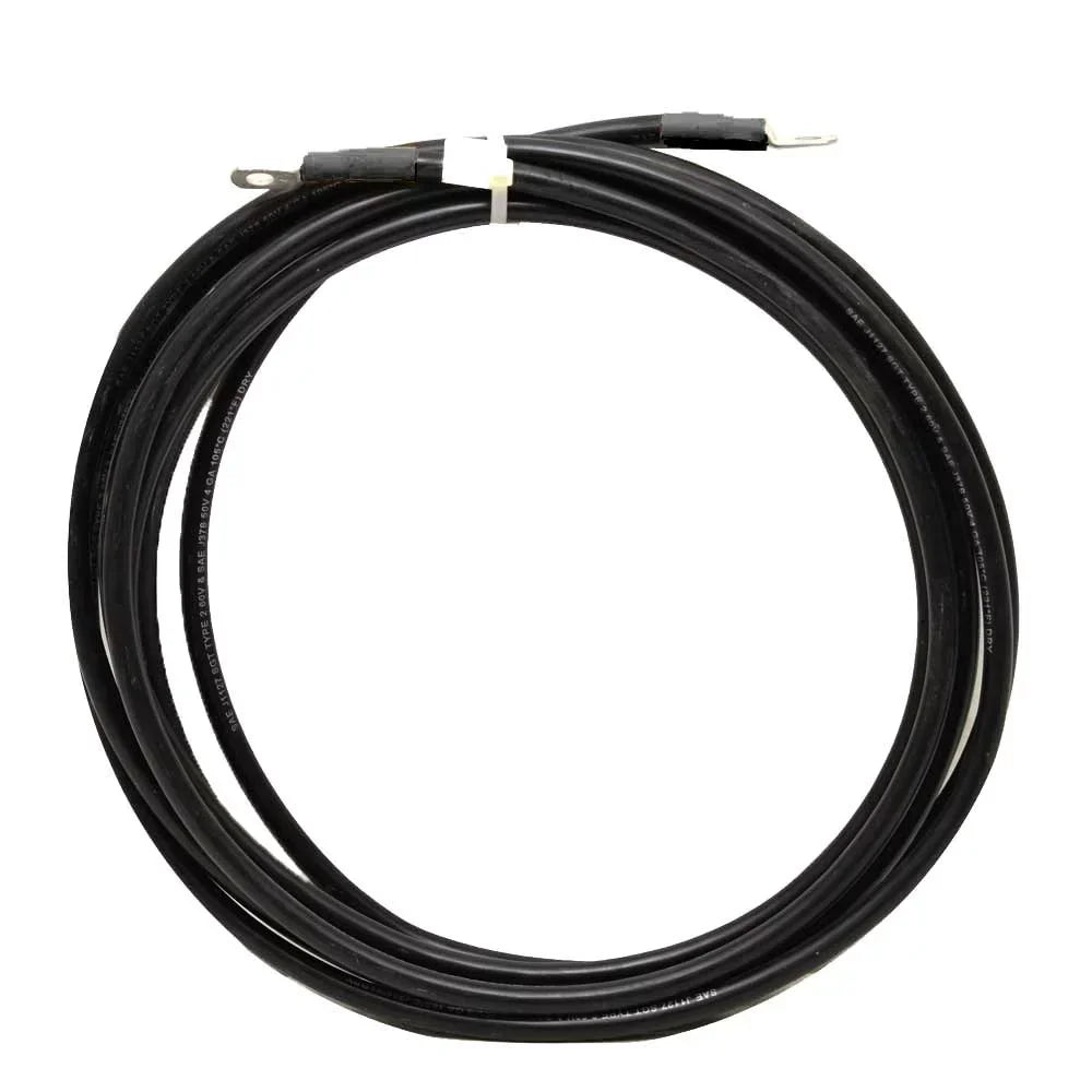 Triton Marine Boat Battery Cable | 4 AWG 12 Foot 5/16 Lugs Black