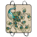 GCKG Beautiful Peacock Pattern Popular Pet Car Seat Cover Dog Car Seat Mat Hammock Cargo Mat Trunk Mat For Cars Trucks and SUV 54x60 inches