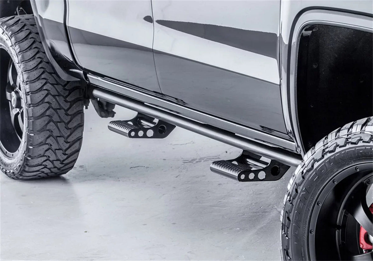 N-Fab by RealTruck Rocker Rails-Cab Len (2 Steps) Compatible with 2019 Ranger 5Ft. Supercrew-Textured Black