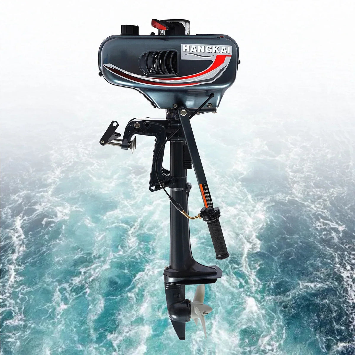 2-Stroke 3.5HP Outboard Motor Fishing Boat Petrol Engine CDI System 10 Km / H