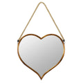 Kiera Heart Wall Mirror Gold 28" x 18" by Aspire