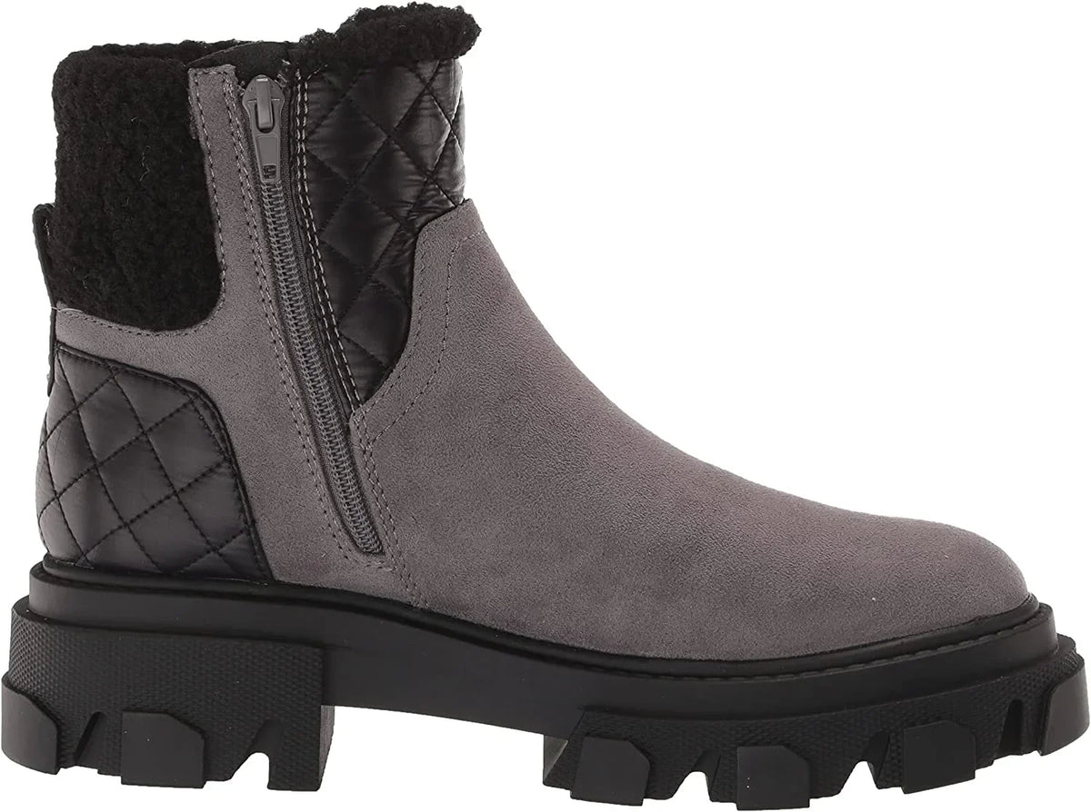 NINE WEST Womens Colbee2 Ankle Boot 8 Grey Suede