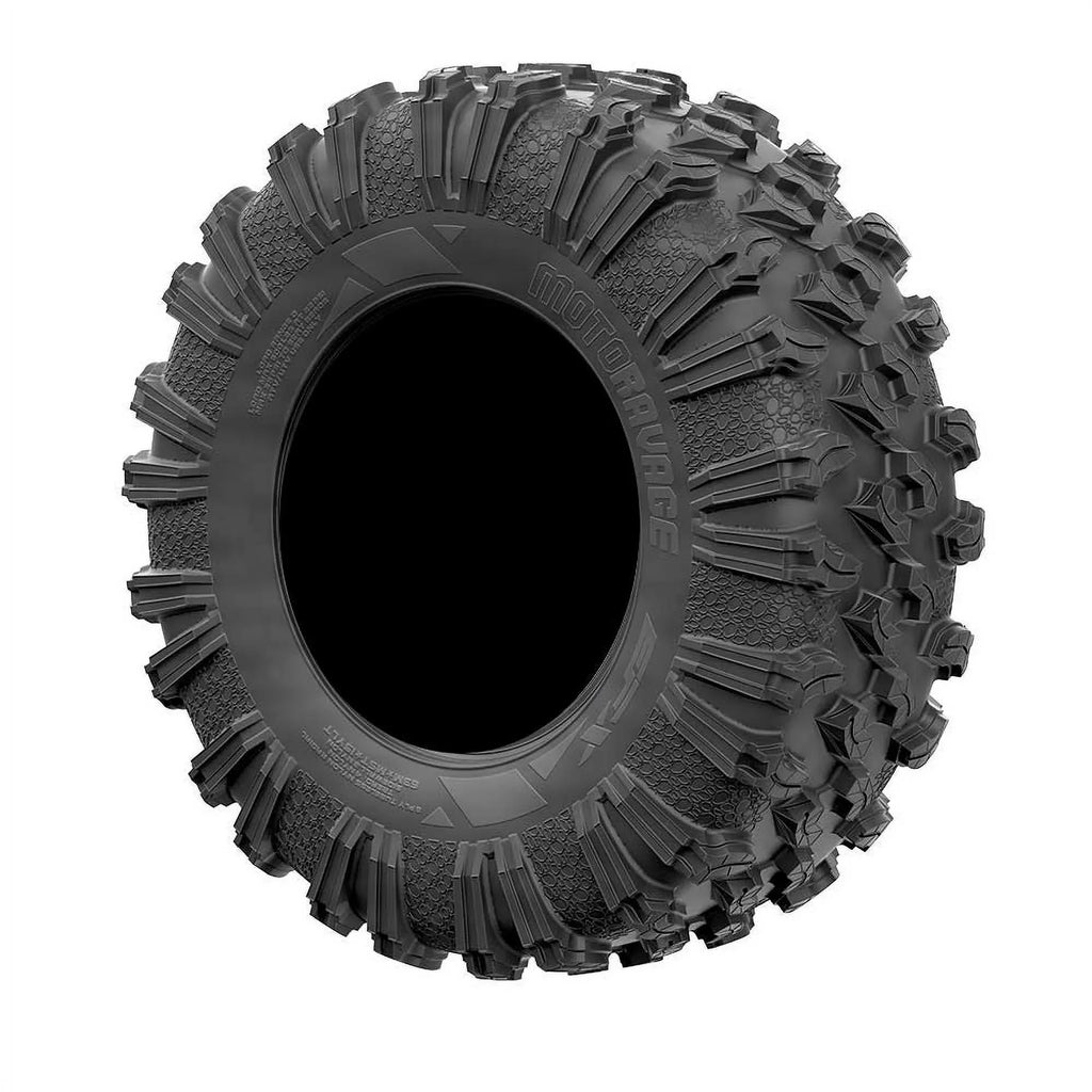 MetalFX Delta Contrast Cut 15" Wheels Bk 32" MotoRavage Tires Can-Am Maverick X3 / Honda Pioneer 1000 / Talon