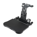 Nebublu Adjustable Car Seat Travel Table, Multifunctional Foldable Back Seat Food Tray with Phone Holder， Black