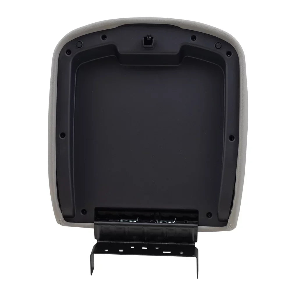 Brock Replacement Gray Center Console Armrest Lid Cover Compatible with 2007-2013 Silverado Sierra Tahoe Escalade Pickup Truck with Full Center Console