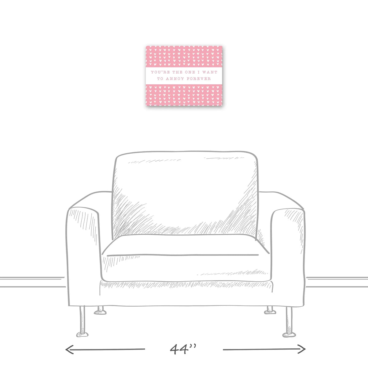Creative Products One Annoy Forever Pink 14 x 11 Canvas Wall Art