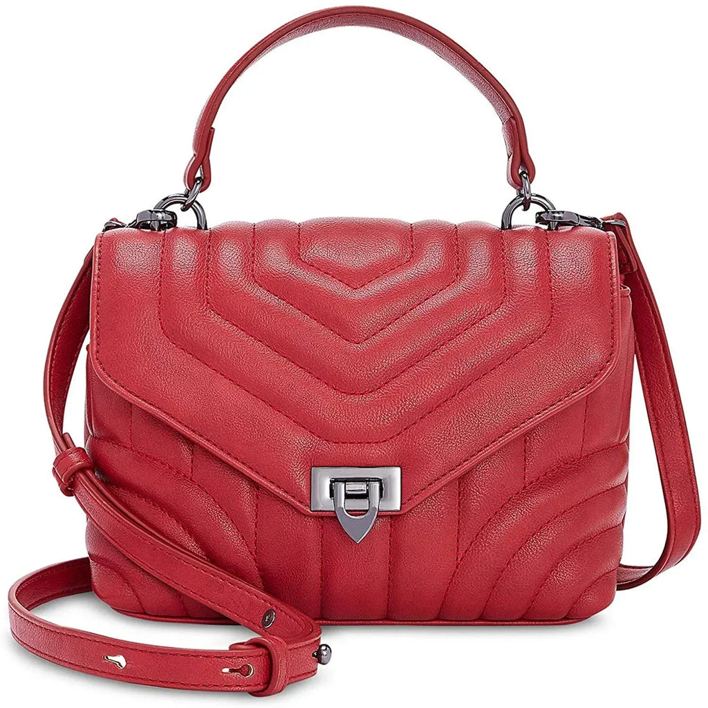 INC International Concepts Cissy Quilted Top-Handle Crossbody (Salsa)