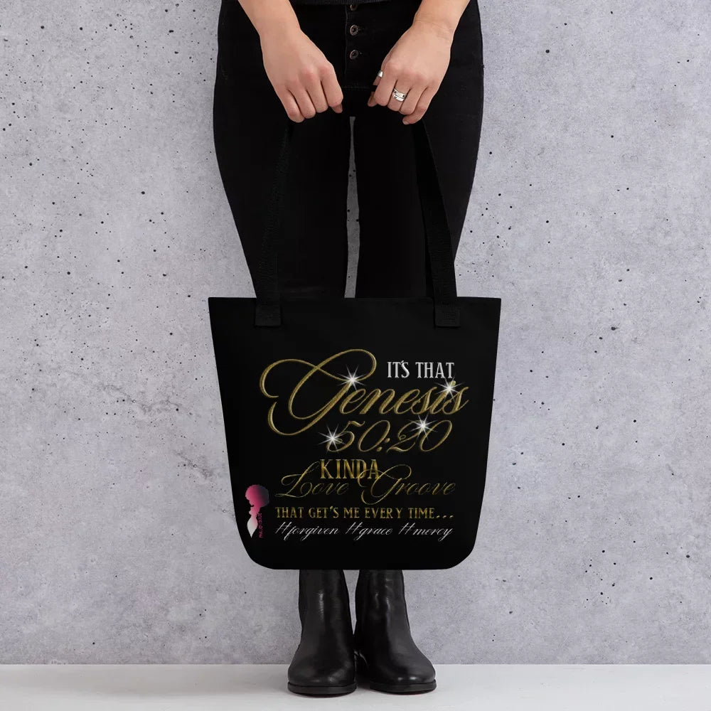 Genesis 50:20 Kinda Love Groove Small Tote Bag