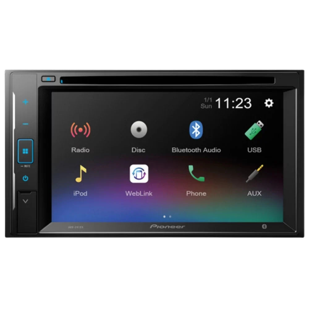 KIT4936 Bundle for 2014-2016 Toyota Corolla W/Grey Dash W/ Pioneer AVH-241EX Double DIN Car Stereo with Bluetooth/Backup Camera/Install Kit/in-Dash DVD/CD AM/FM 6.2" Touchscreen Digital Media Receiver