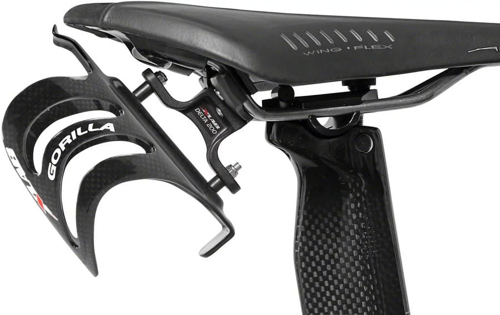 XLAB Delta 200 Rear Water Bottle Cage Black Saddle Mount Aero Bicycle Parts