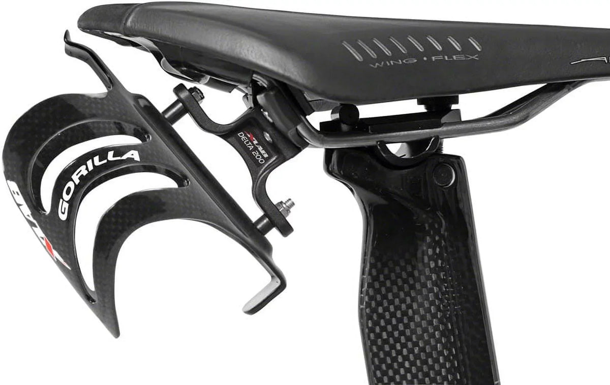 XLAB Delta 200 Rear Water Bottle Cage Black Saddle Mount Aero Bicycle Parts