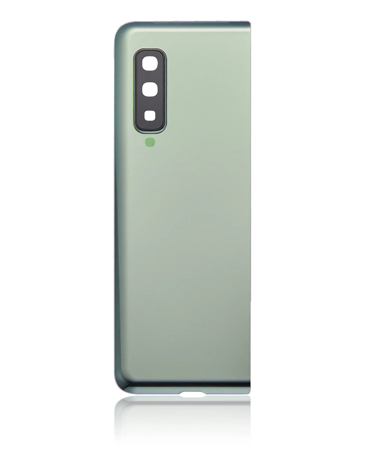 Replacement Back Cover Glass With Camera Lens Compatible For Samsung Galaxy Fold 4G (F900) (Aftermarket Plus) (Space Silver)