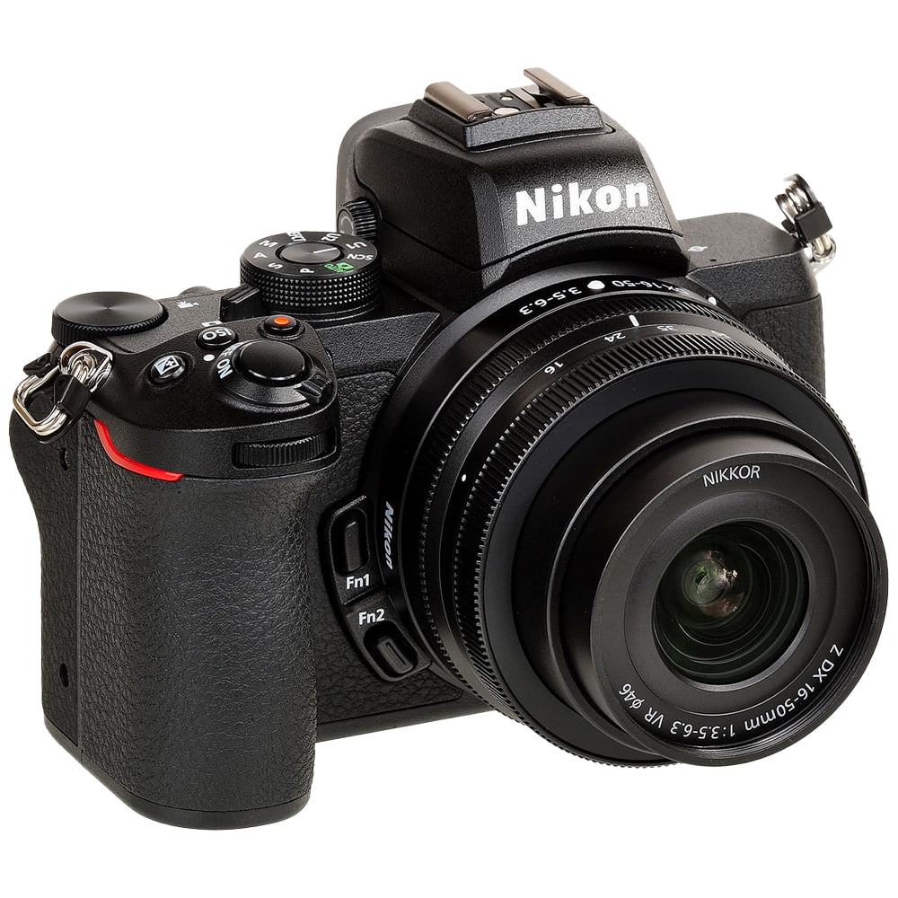 Nikon Z50 Mirrorless with 50-250mm f/4.5-6.3 VR Lens + 16-50mm Lens + 64GB Storage + UV Filter + Backup Battery + Case + Cleaning Kit - International Version