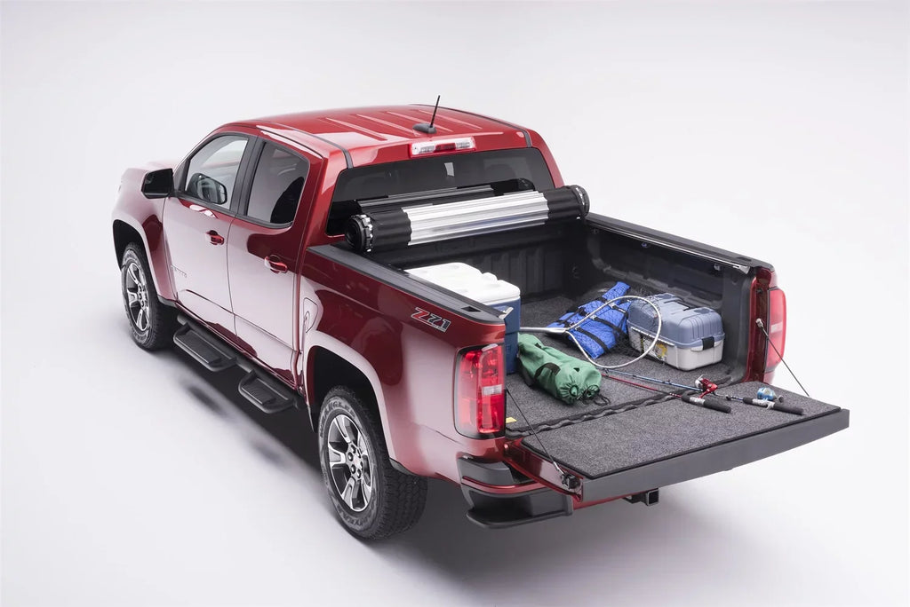 BedRug by RealTruck Classic Bed Mat Compatible with 2015 - 2022 Chevrolet Colorado/GMC Canyon, 5" Bed w/Drop-In Liner, Charcoal Grey | BMB15CCS