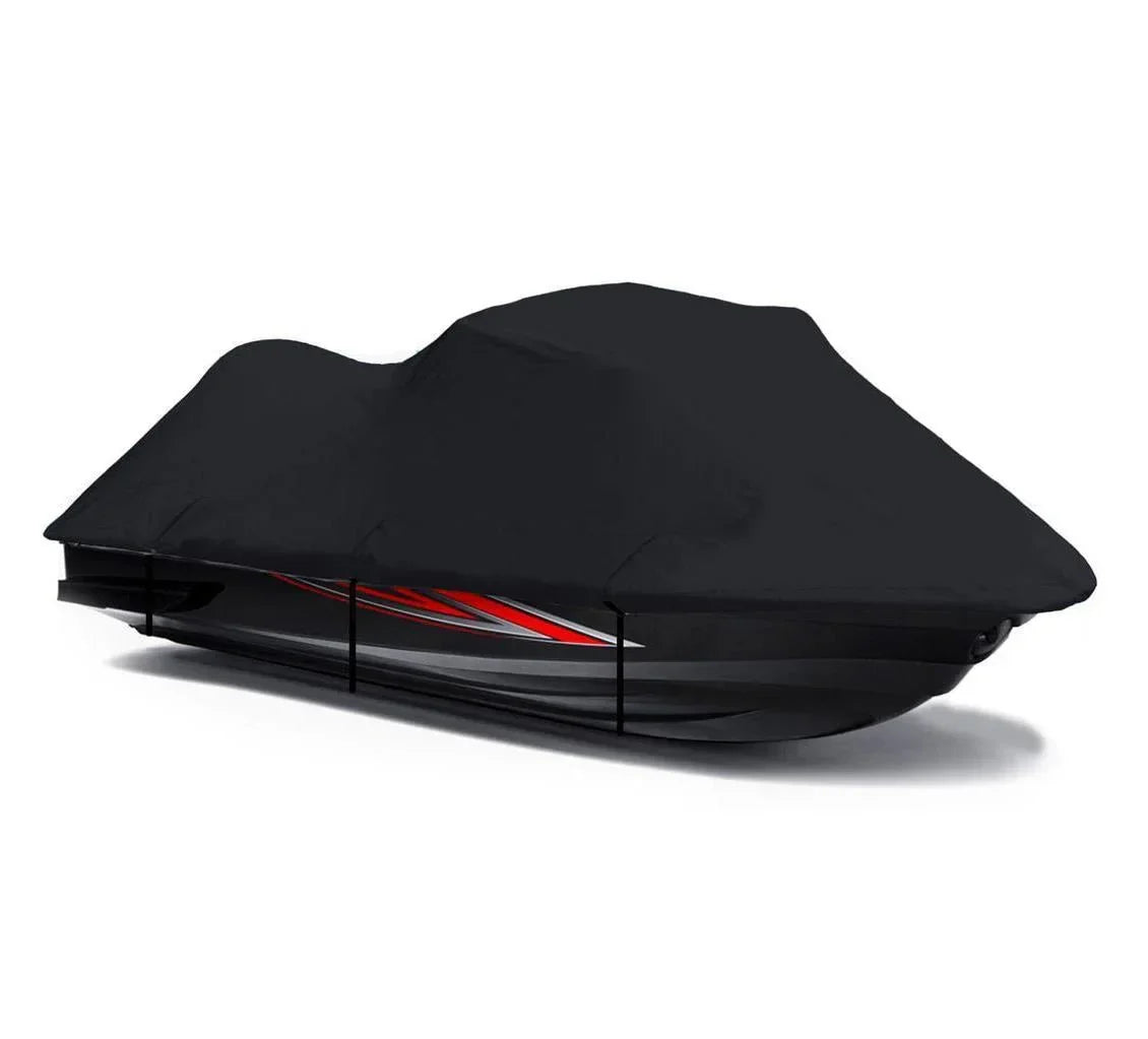 BLACK 600 DENIER JetSki Cover Compatible for Jet Ski PWC Cover Compatible for Yamaha FZS FZ S 2009 2010 2011 2012 2013 2014 2015 2016