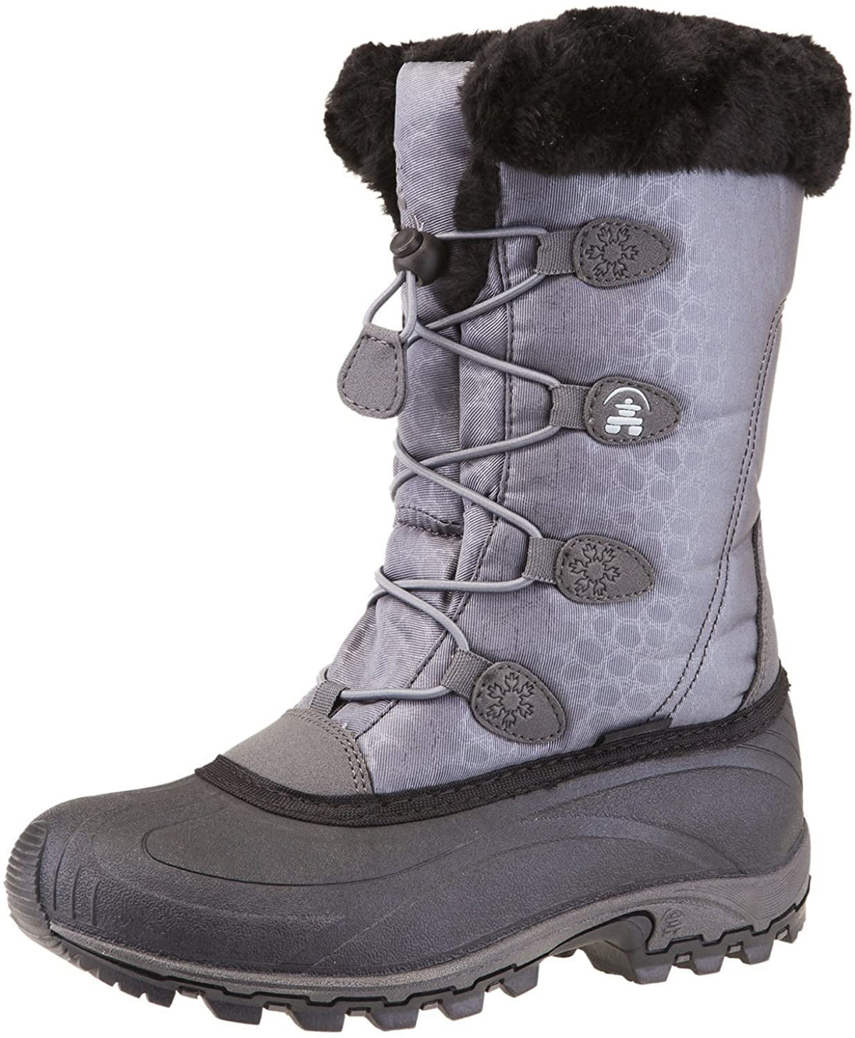 Kamik Women's Momentum Snow Boot, Charcoal/Grey, 10 M