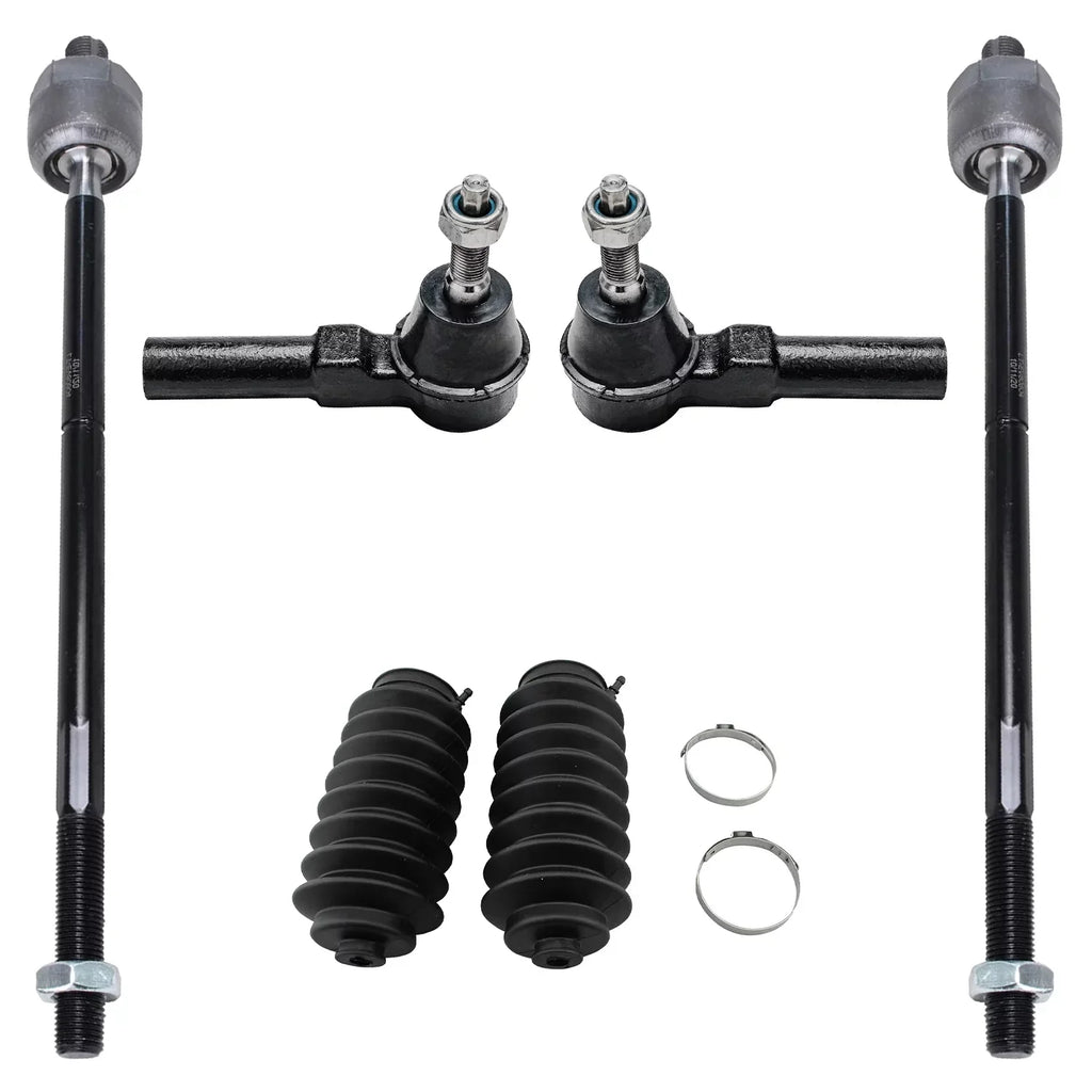 Detroit Axle - Front 12pc Suspension Kit Ford Mustang 2005 2006 2007 2008 2009 2010, 2 Lower Control Arms 2 Sway Bars 4 Outer Inner Tie Rods 2 Wheel Bearing and Hubs 2 Boots Replacement