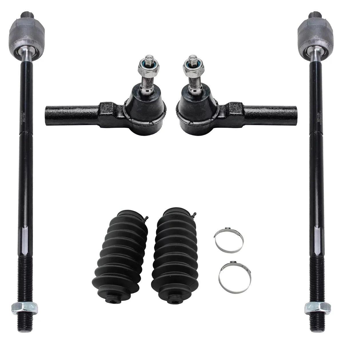 Detroit Axle - Front 12pc Suspension Kit Ford Mustang 2005 2006 2007 2008 2009 2010, 2 Lower Control Arms 2 Sway Bars 4 Outer Inner Tie Rods 2 Wheel Bearing and Hubs 2 Boots Replacement