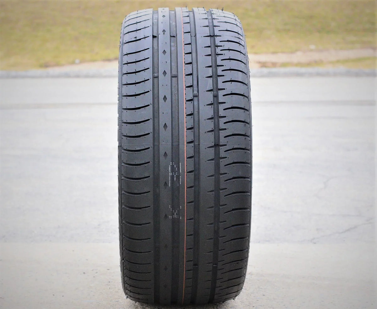 Pair of 2 (TWO) Accelera Phi 255/45ZR18 255/45R18 103Y XL A/S High Performance Tires Fits: 2005-13 Toyota Tacoma X-Runner, 2007-10 Ford Mustang Shelby GT500