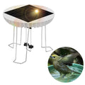 Walmeck Solar Water Wiggler for Bird Bath, Maker, 3.7V 1500mAh Backup Battery, Brushless Motor