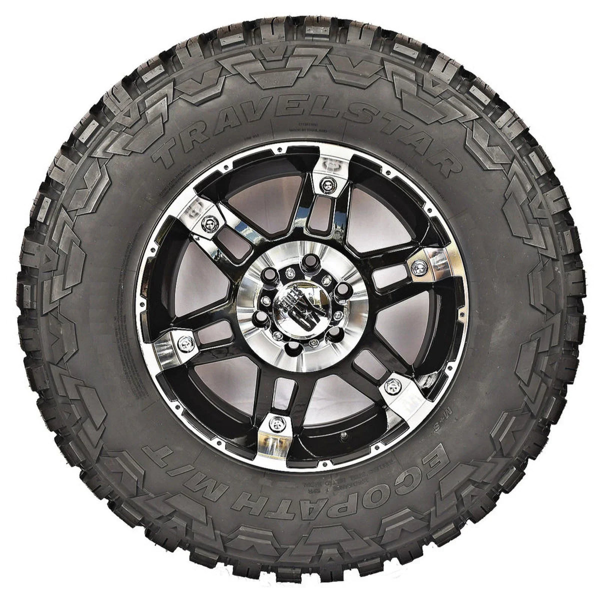 Travelstar Ecopath MT LT35X12.50R24 10 Ply 114Q Load Range E SUV Light Truck Mud Terrain Tire 35/12.50R24 MT (Tire Only)