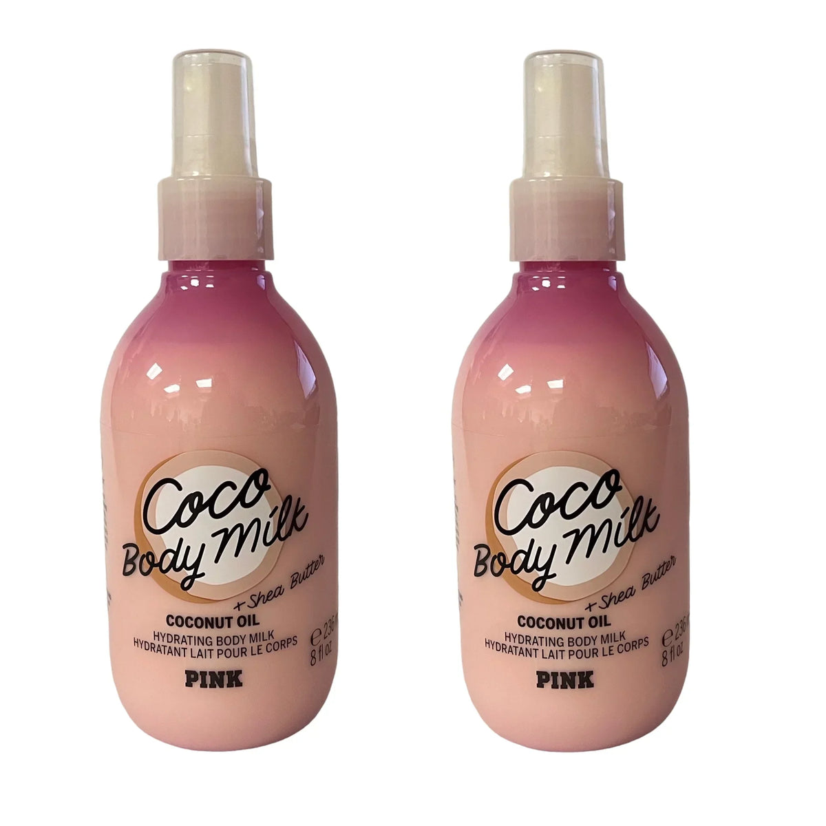 Victoria's Secret Pink Coco Body Milk Set 8 fl oz