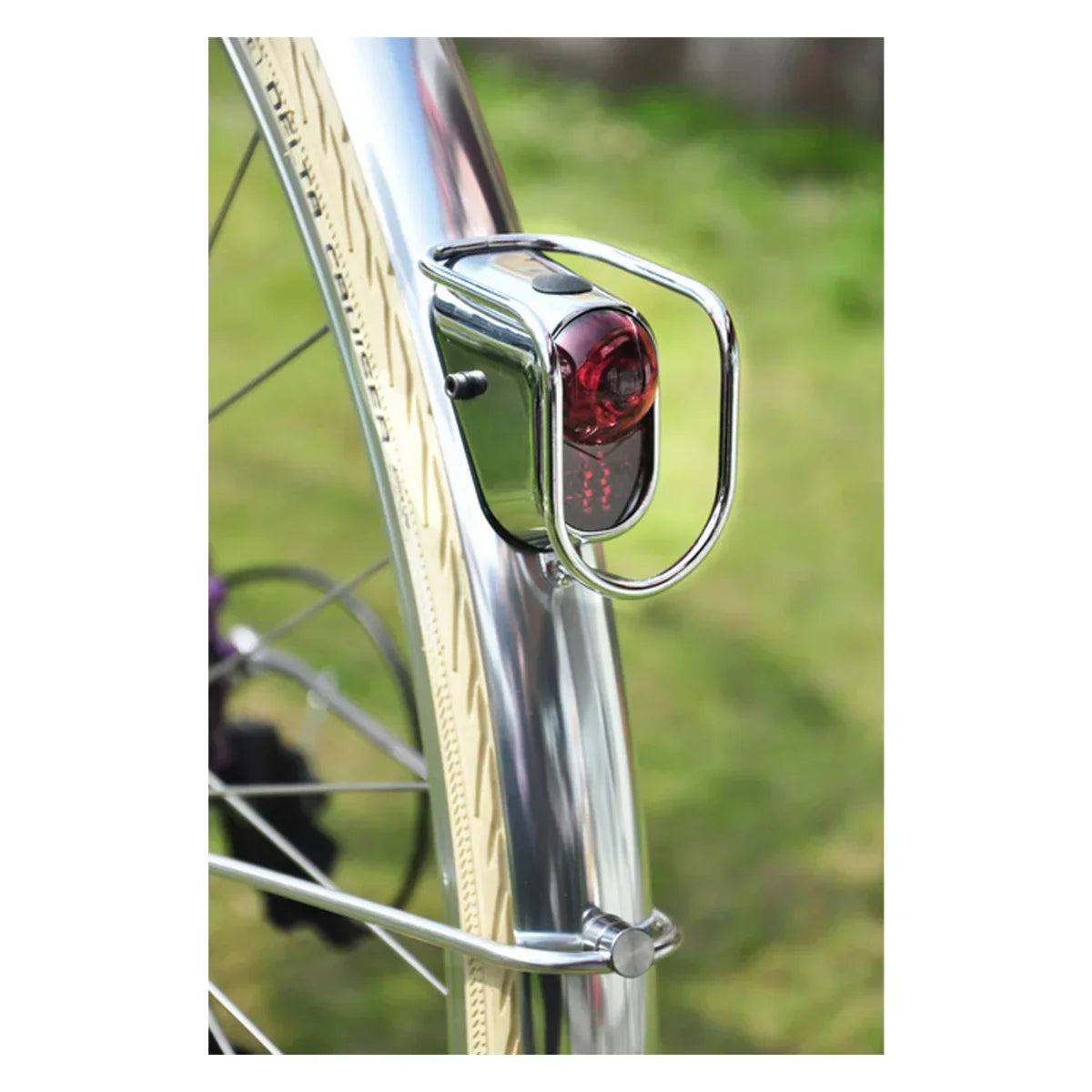 Pure Cycles Light Pure Rear City Bike Tail Light LED Chrome