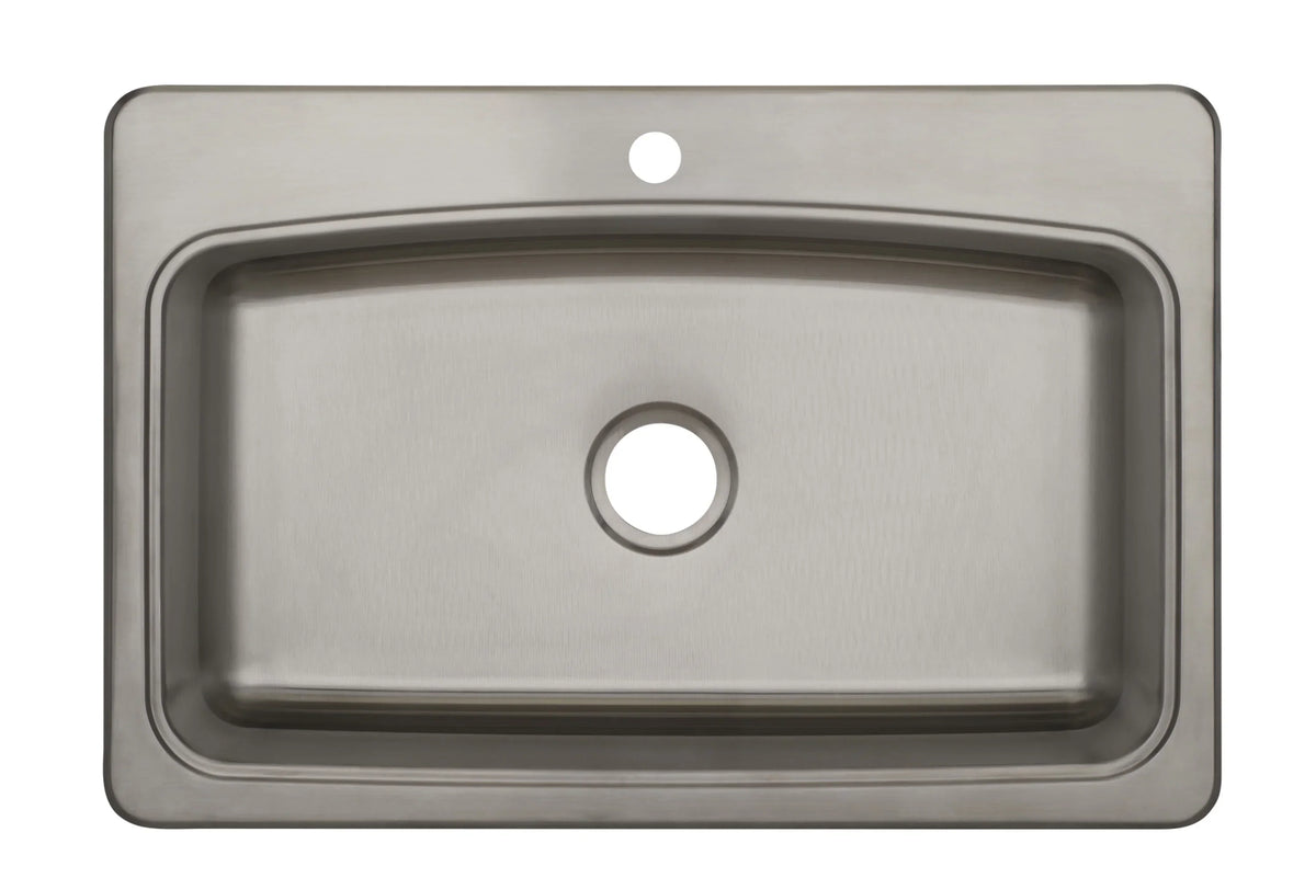 Proflo Pfsr1b332261 Bealeton 32-15/16" Drop In Single Basin Stainless Steel Kitchen Sink -