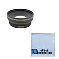 Pro Series 72mm 0.43x Wide Angle Lens  & an eCostConnection Microfiber Cloth